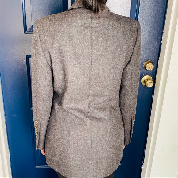 Collection Harve Benard VTG Charcoal Gray Wool Blazer Size 10 - Picture 2 of 9
